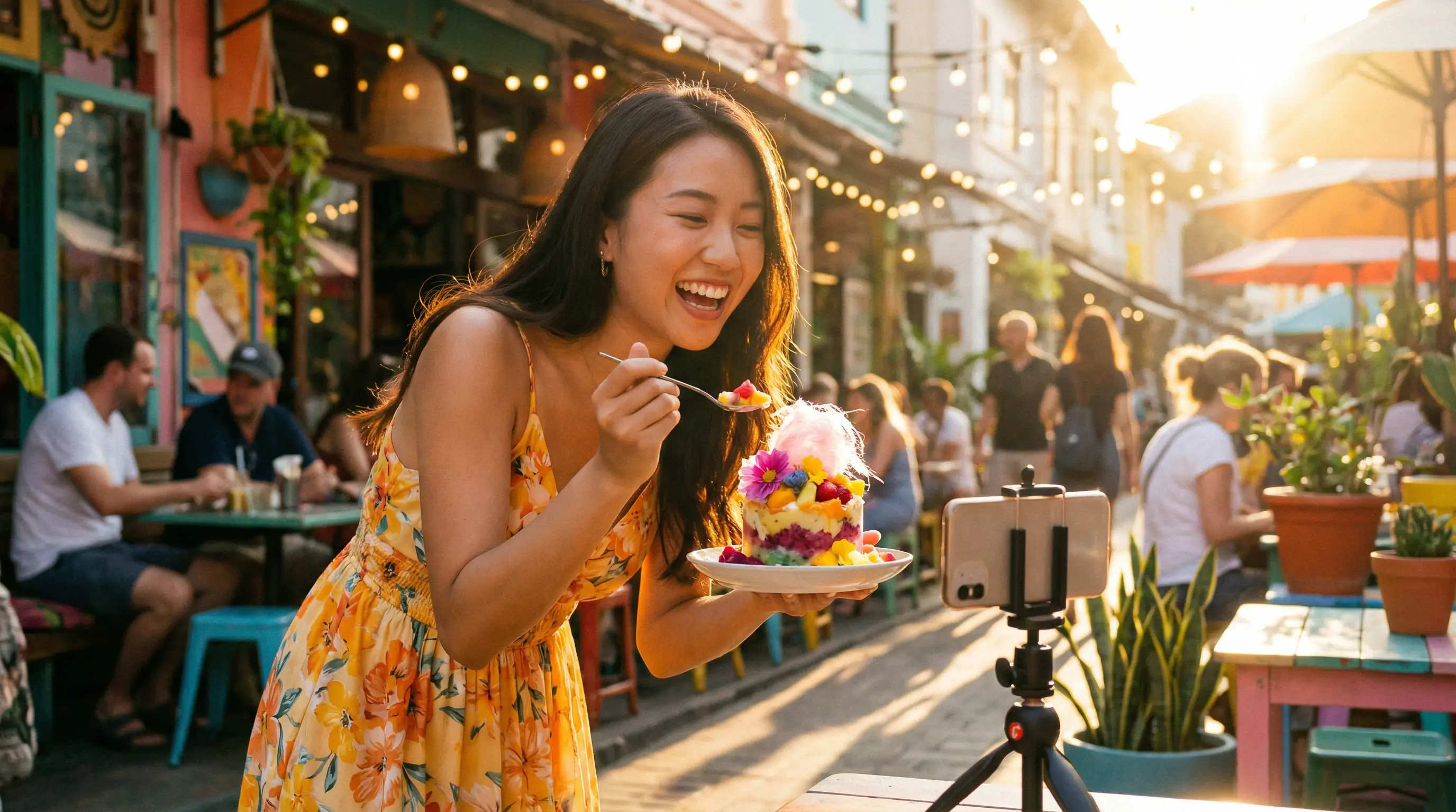 搜同网美食探店视频